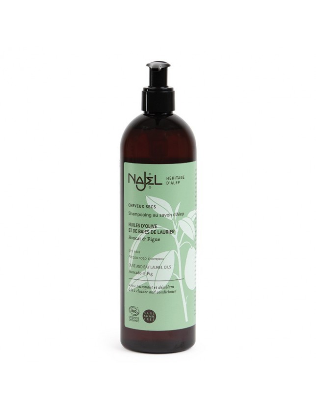 Šampon s aleppským mýdlem pro suché vlasy 2v1, BIO